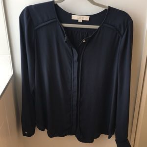 Loft blouse in cornflower